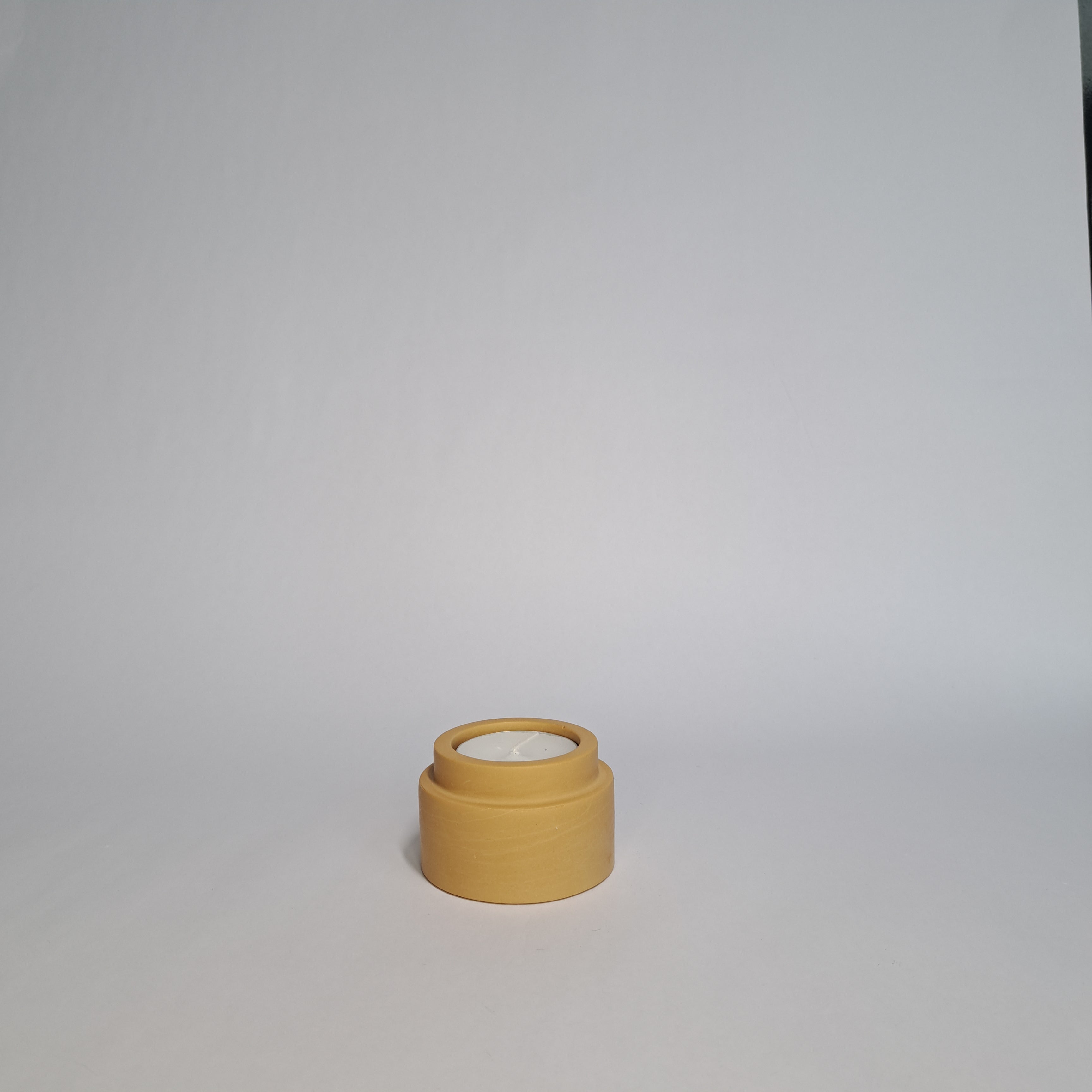 Candle holder ocher