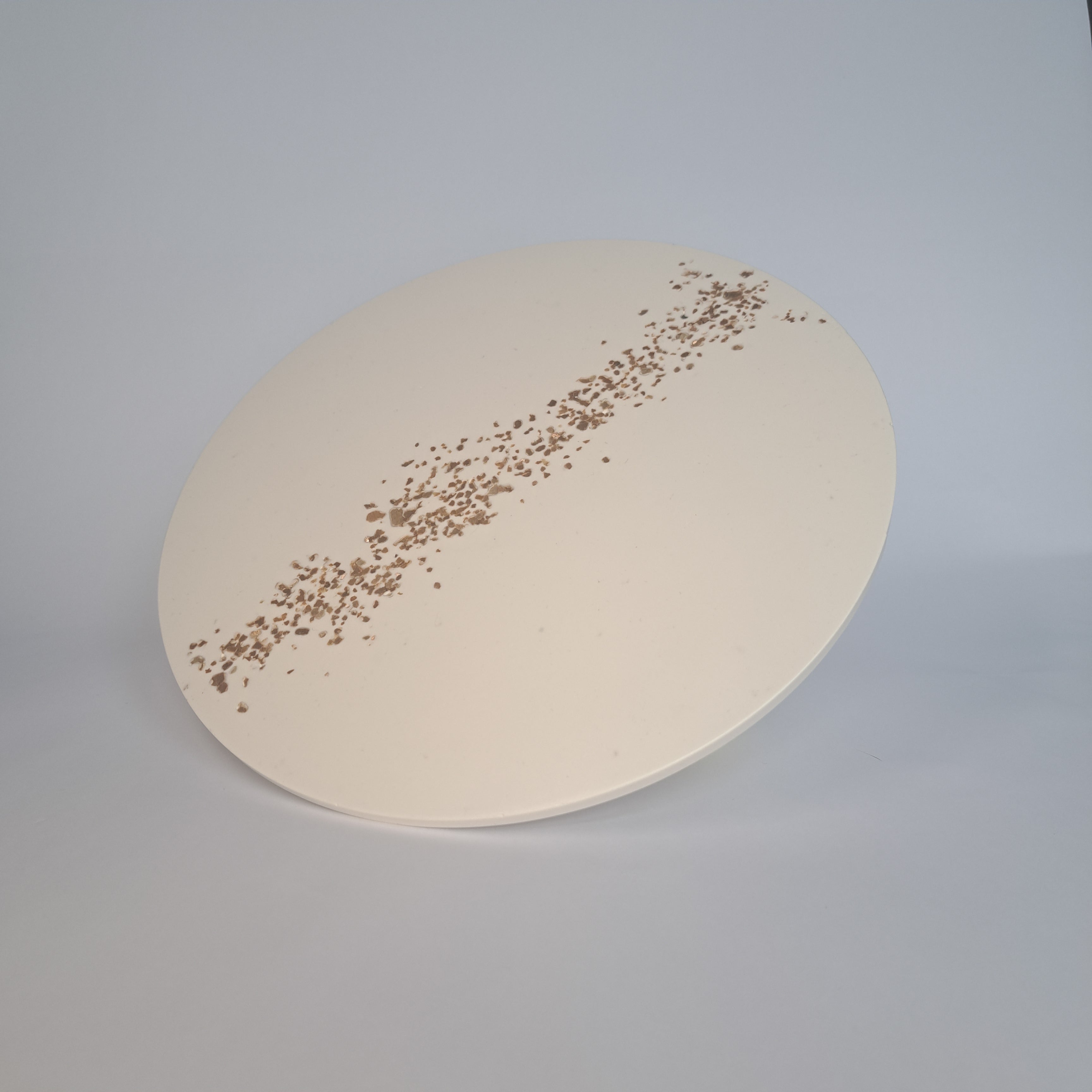 Taartplateau uniek wit goud