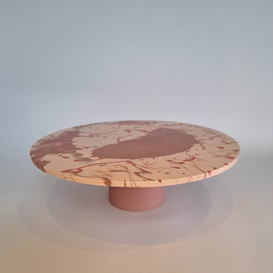 Cake stand Ouze pink / pink