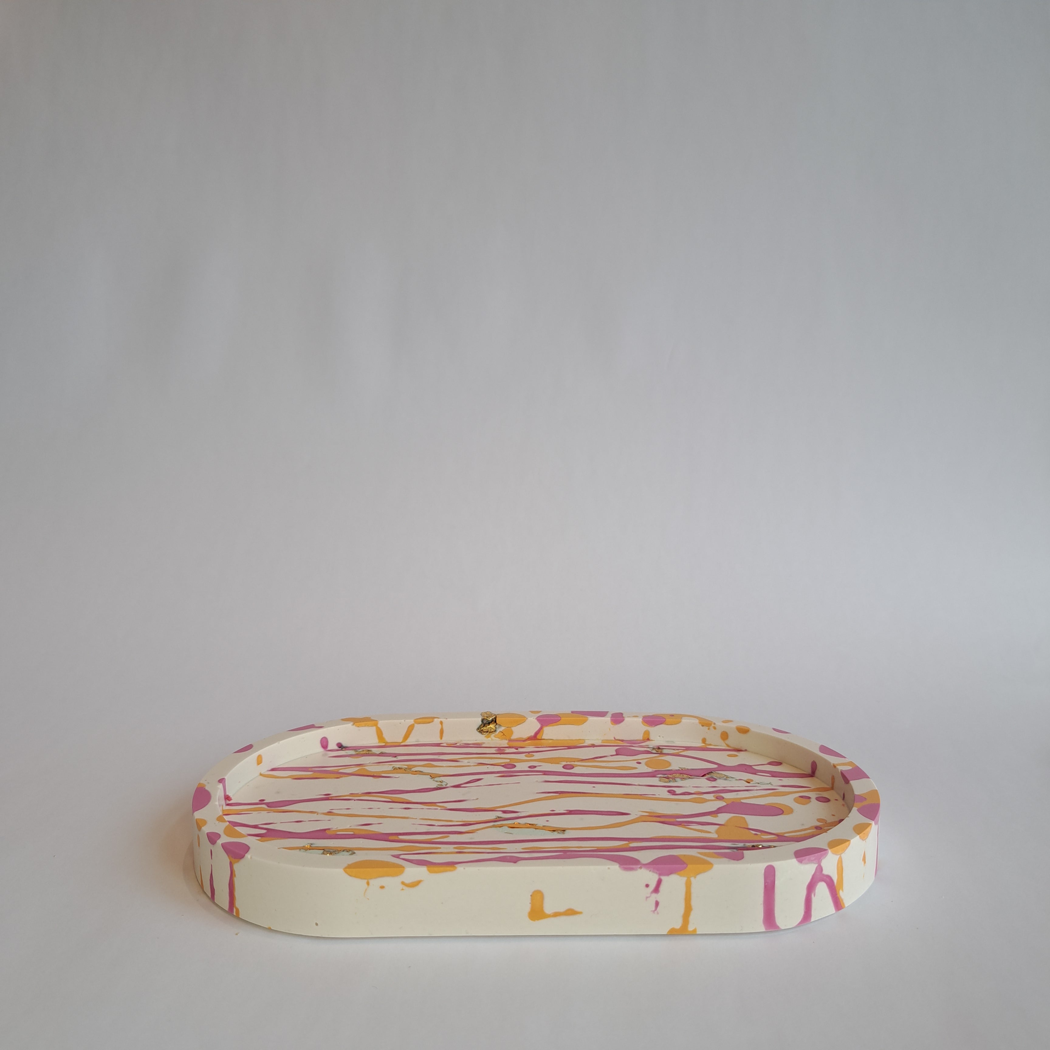 Tray Pink/Orange gold