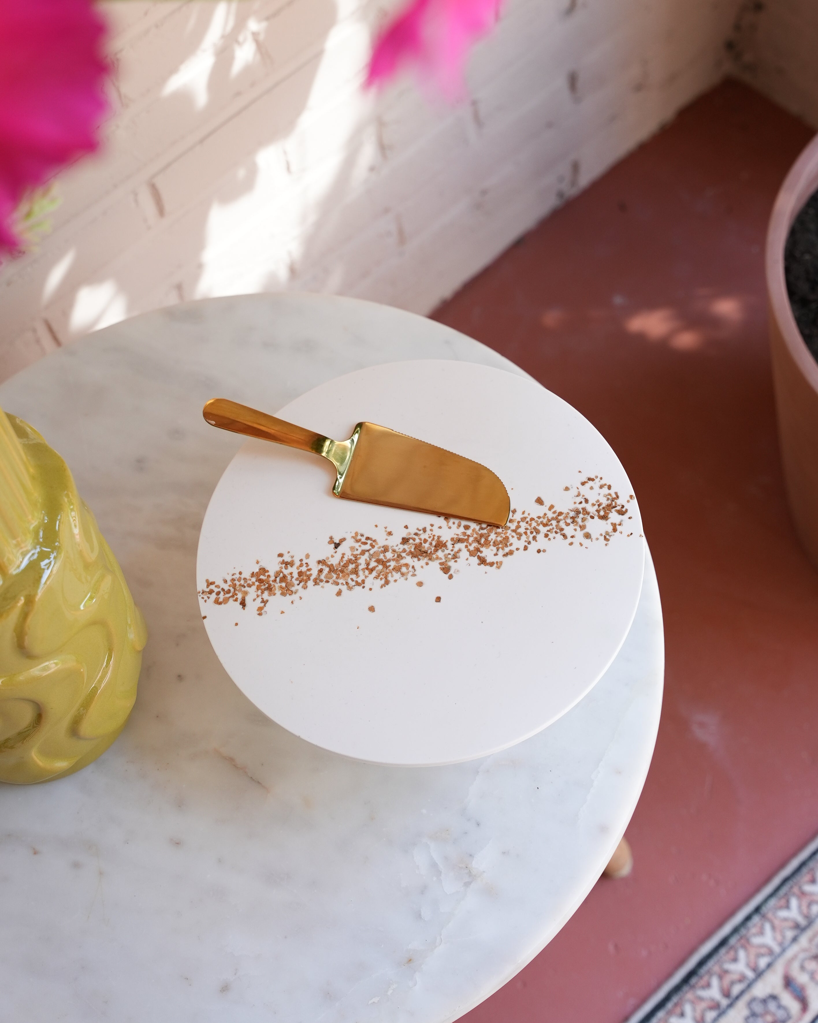 Taartplateau wit goud