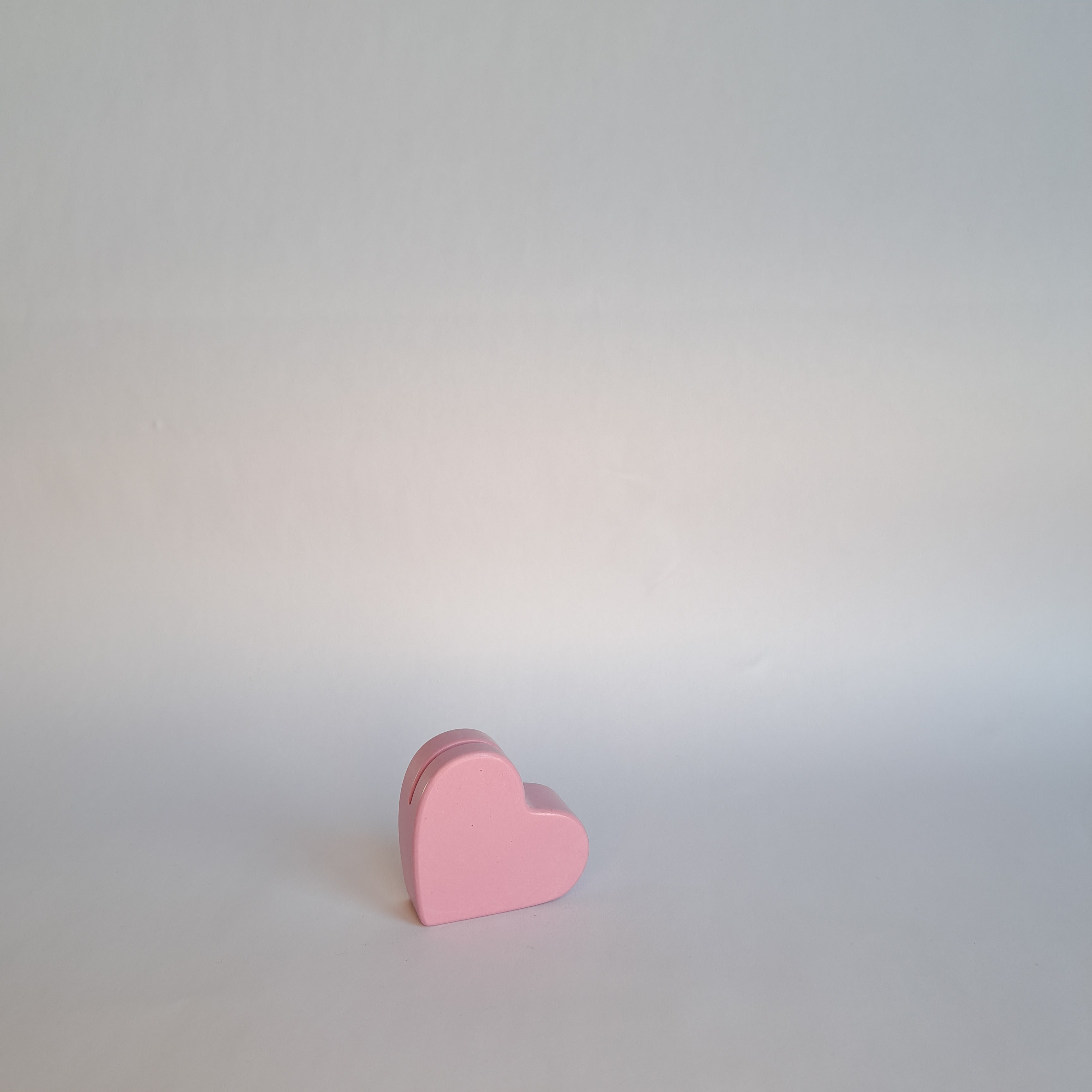 Card holder heart Magenta
