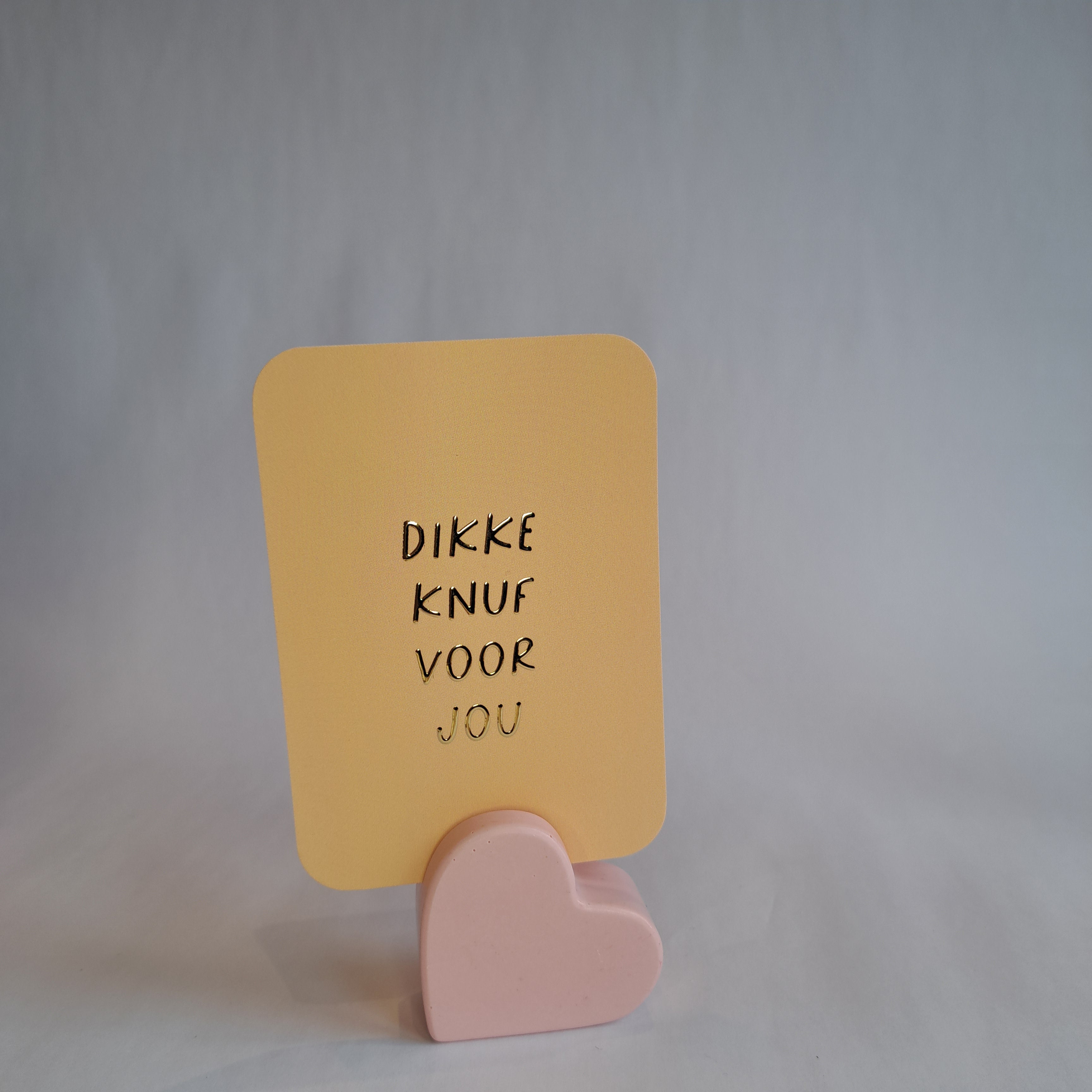 Card holder heart pink