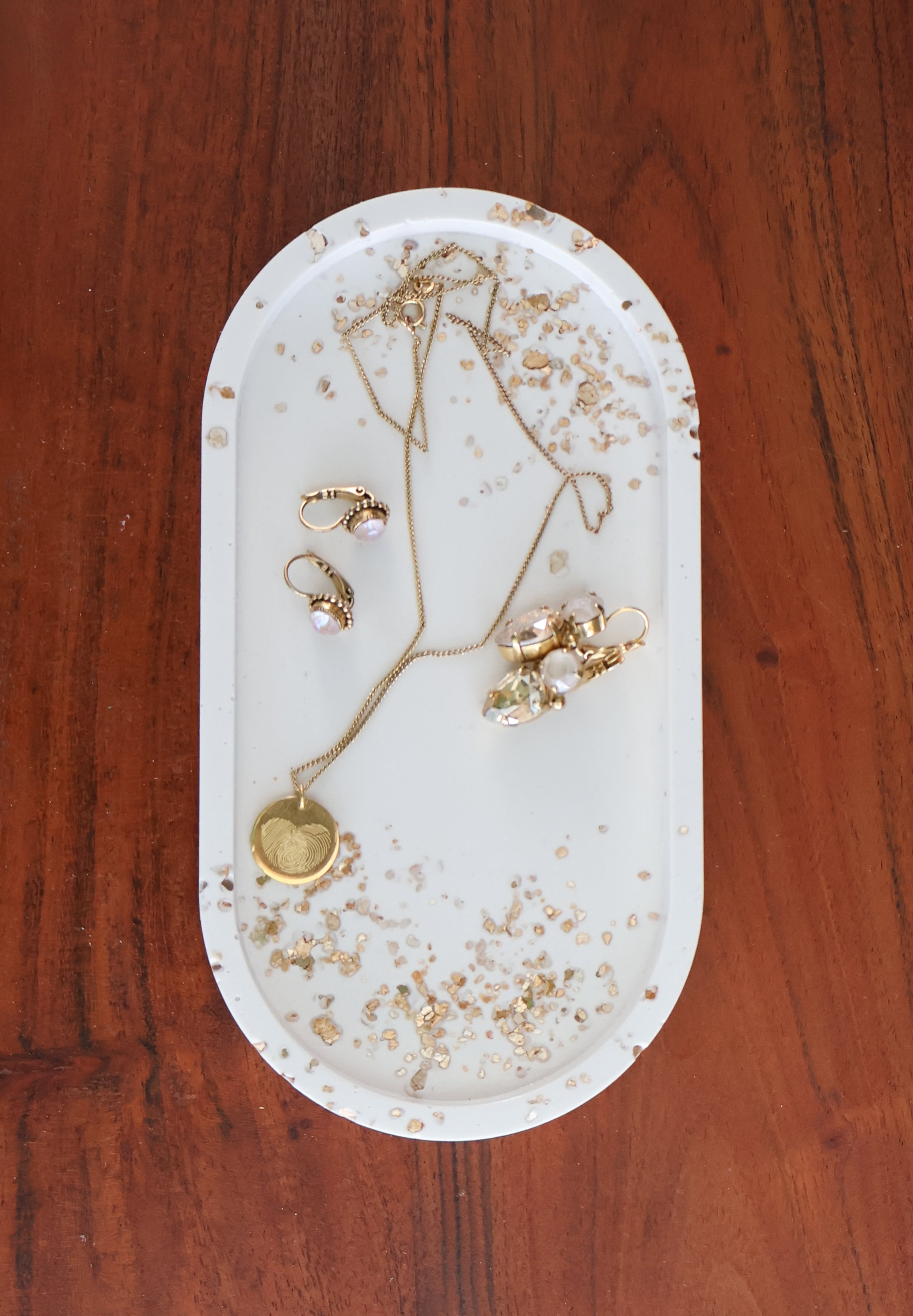 Tray wit met goud