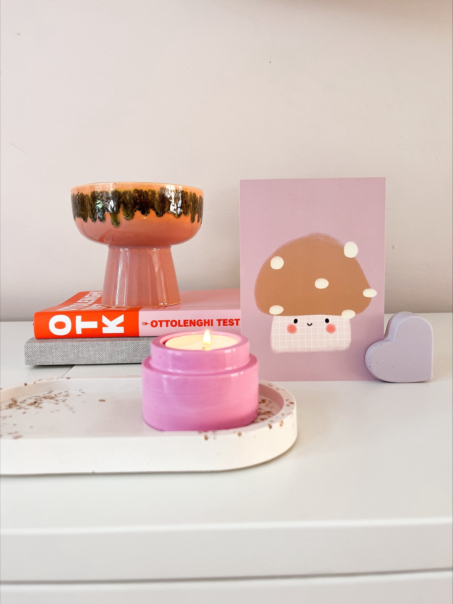 Kaarshouder hot pink
