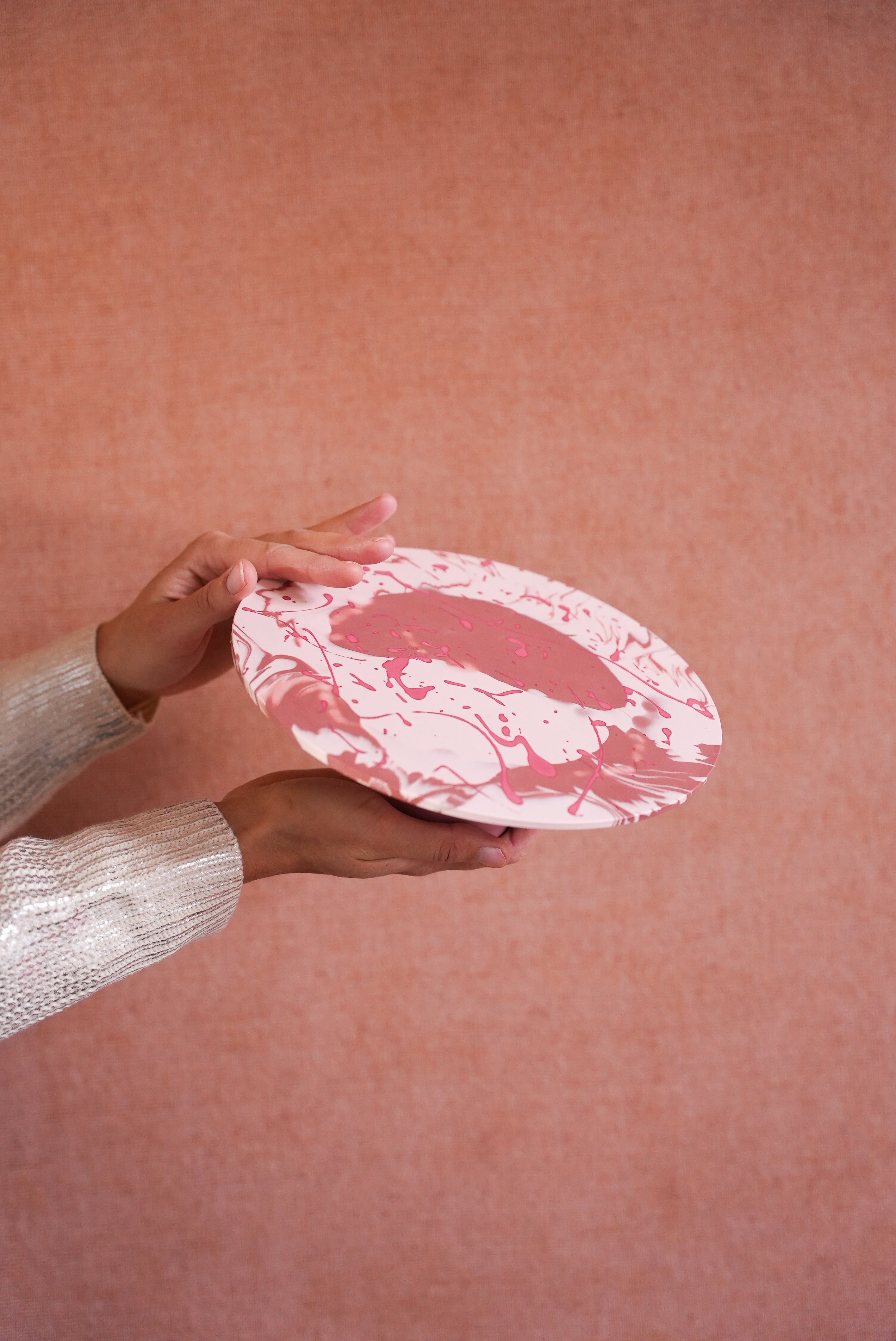 Cake stand Ouze pink / pink