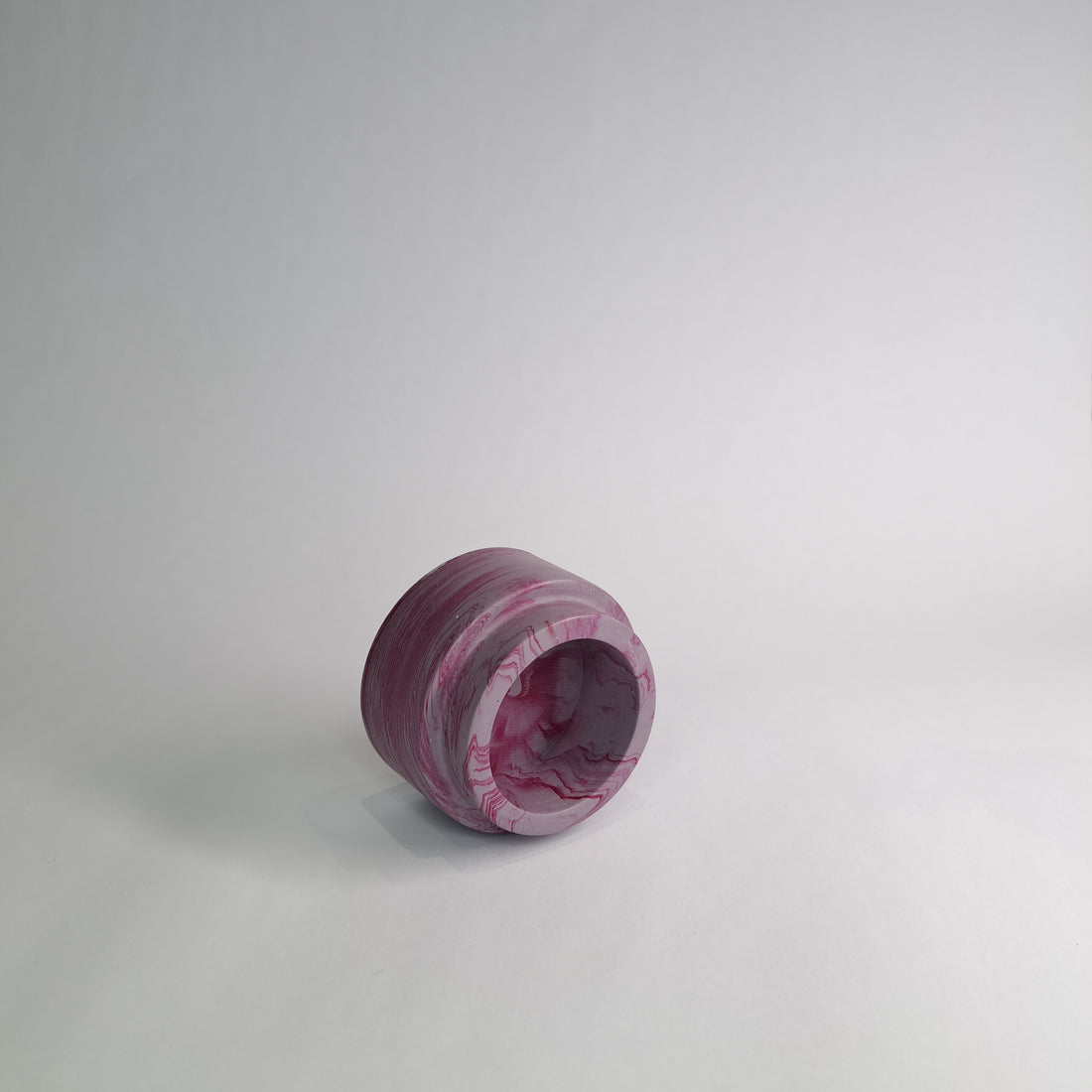 Candle holder Purple/Pink swirl