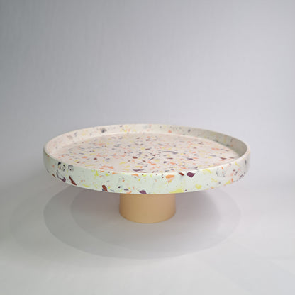 Taartplateau terrazzo multicolor