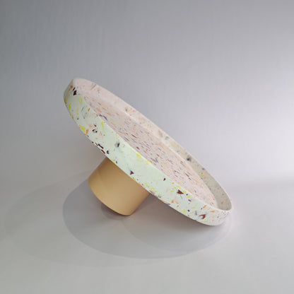 Taartplateau terrazzo multicolor