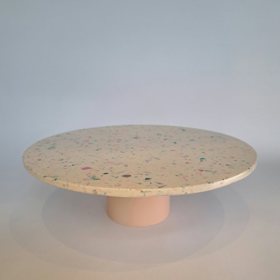 Taartplateau terrazzo multi color