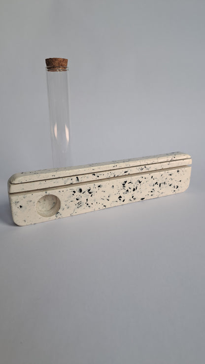 Card holder terrazzo white black