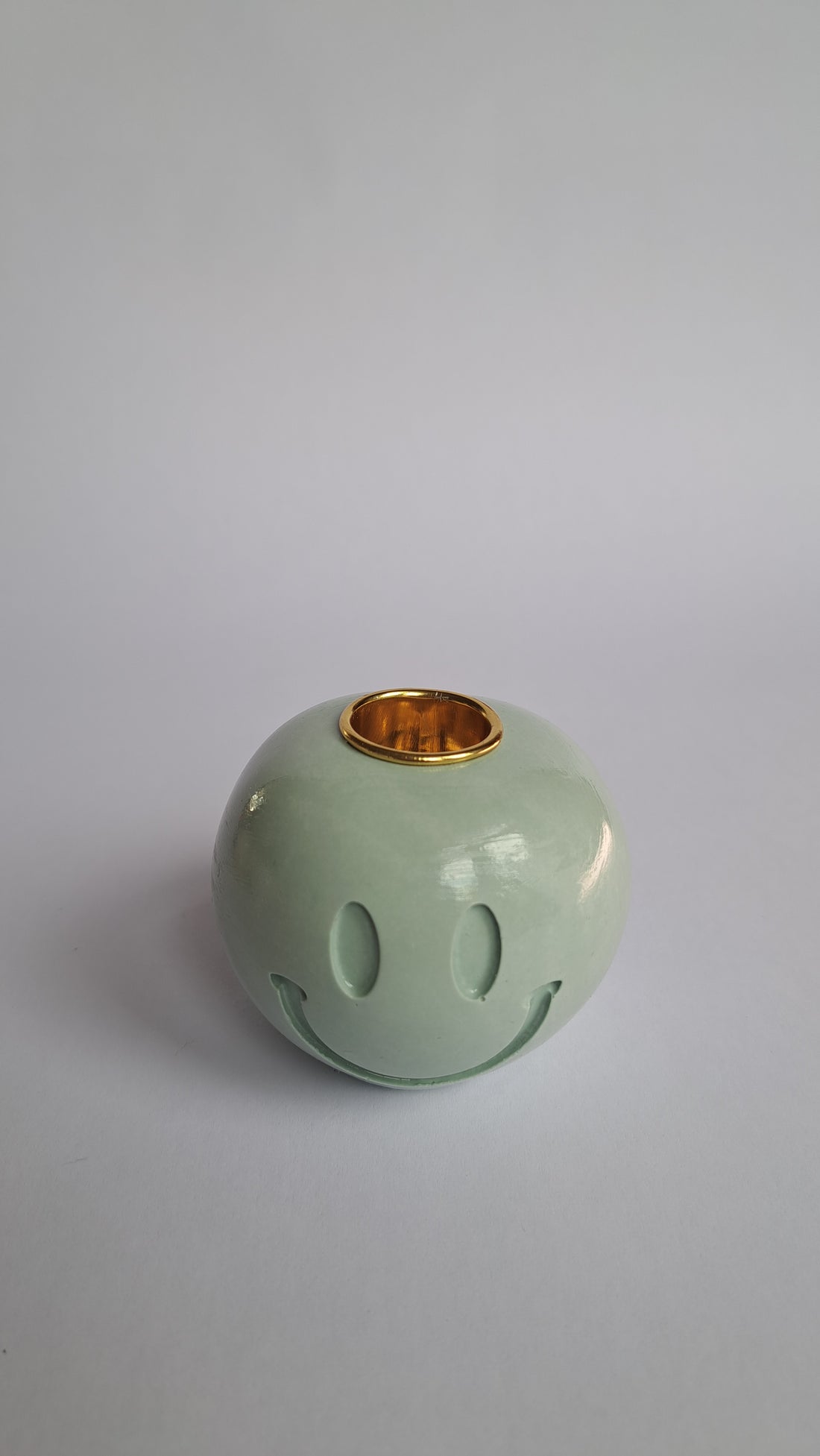 Kandelaar smiley mint