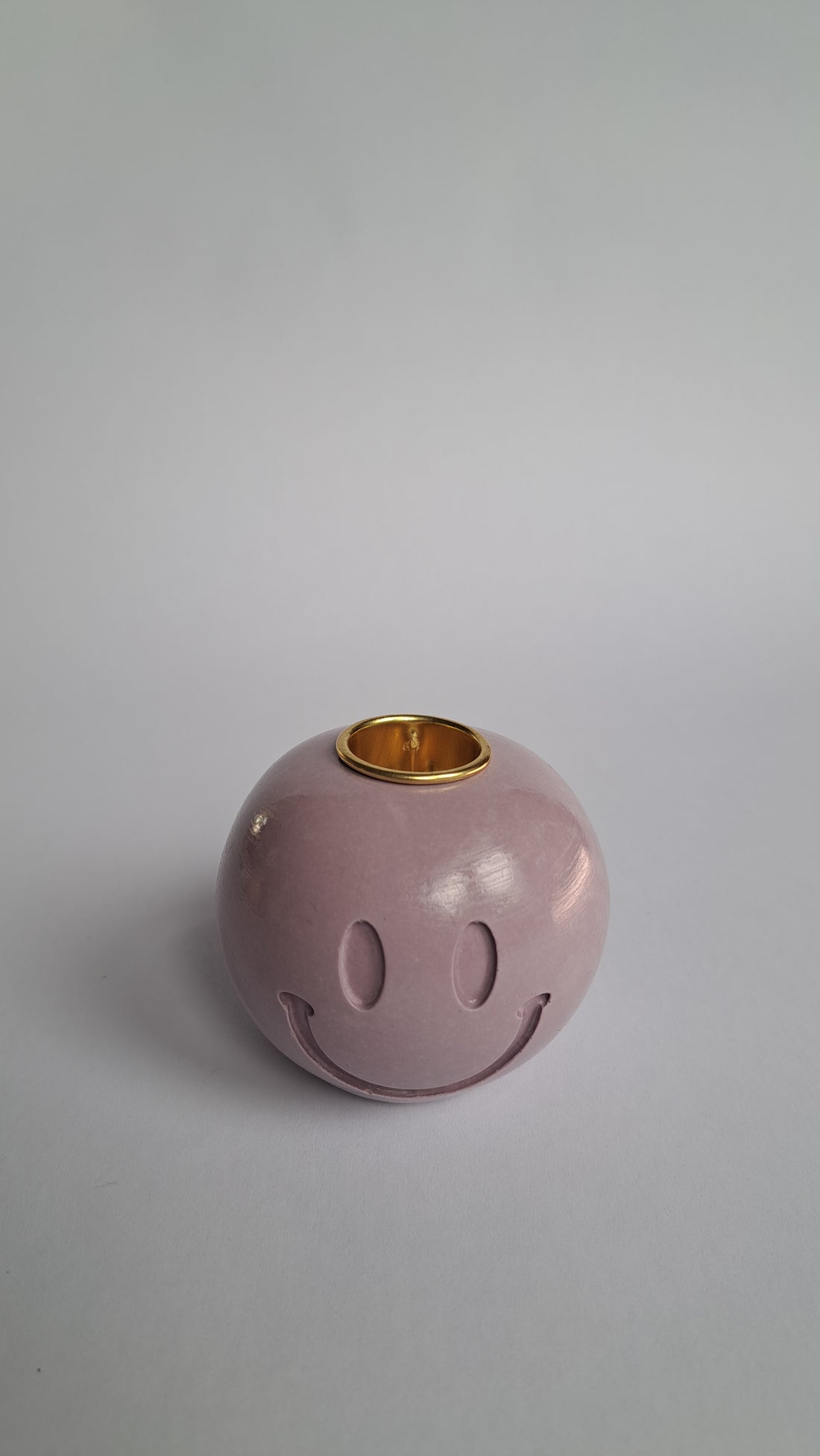 Kandelaar smiley paars