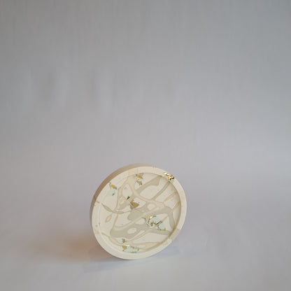 Onderzetter Beige goud drip