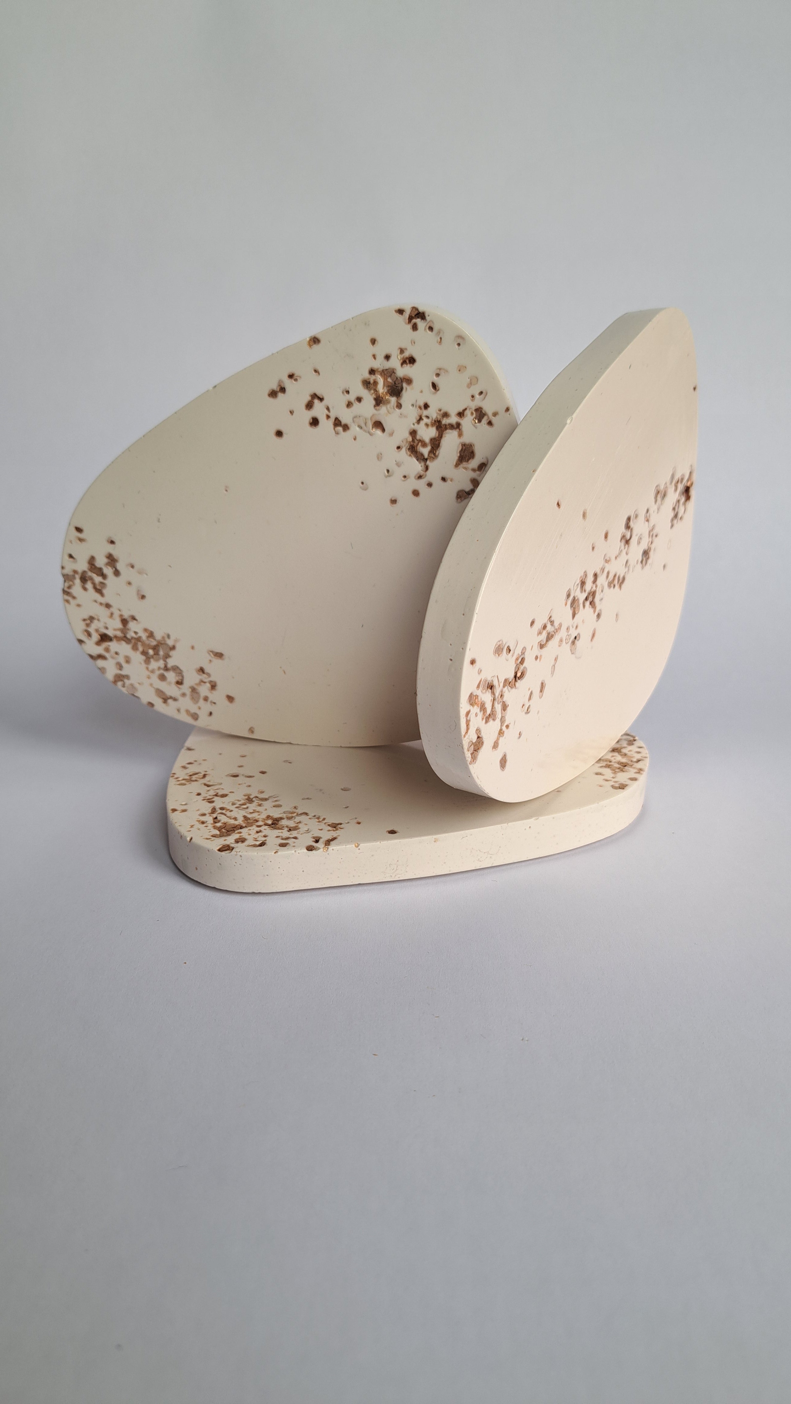 Tray stone wit/goud