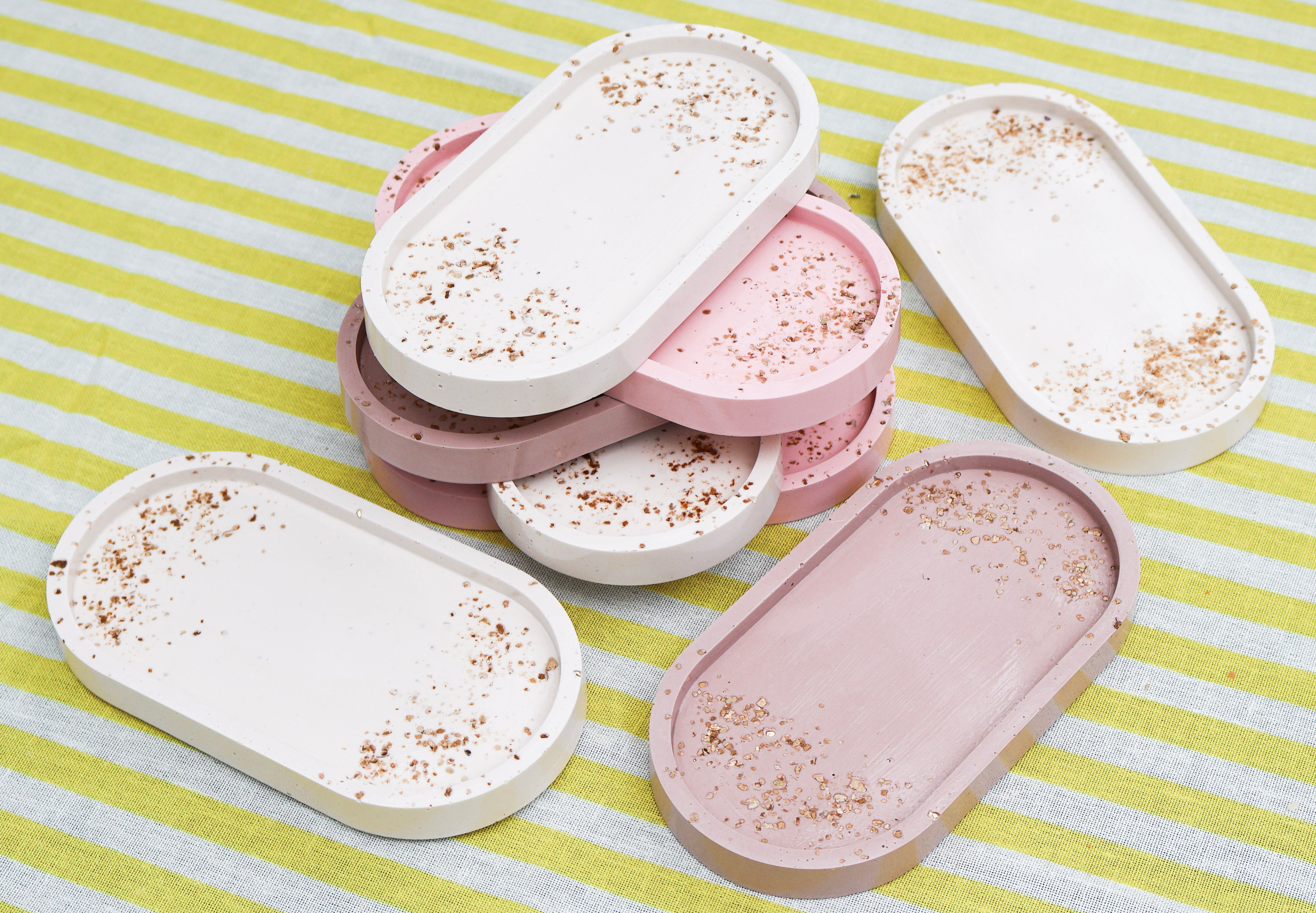 Mauve decoratieve tray