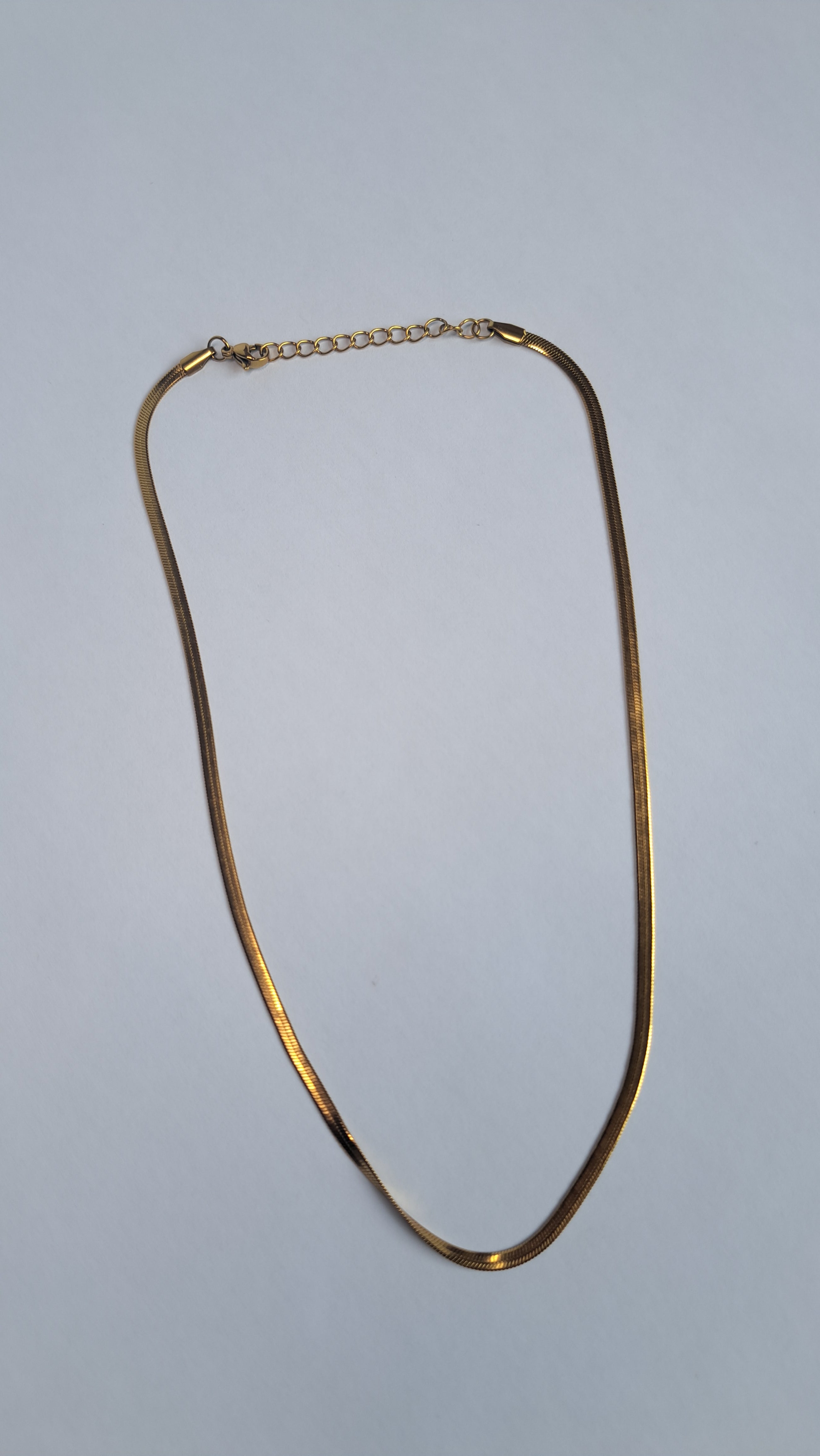 Snake ketting goud van stainless steel