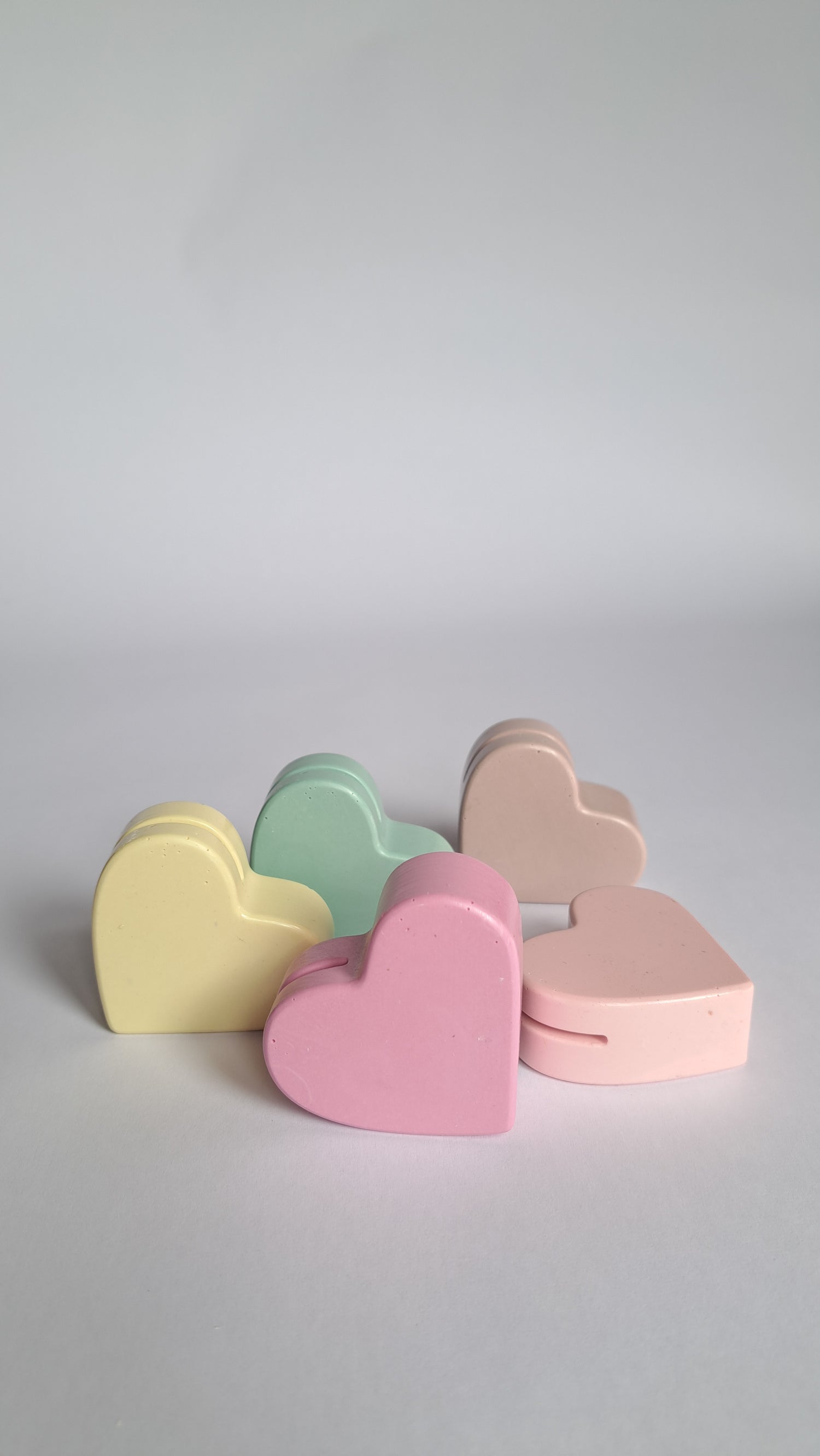 Card holder heart pink