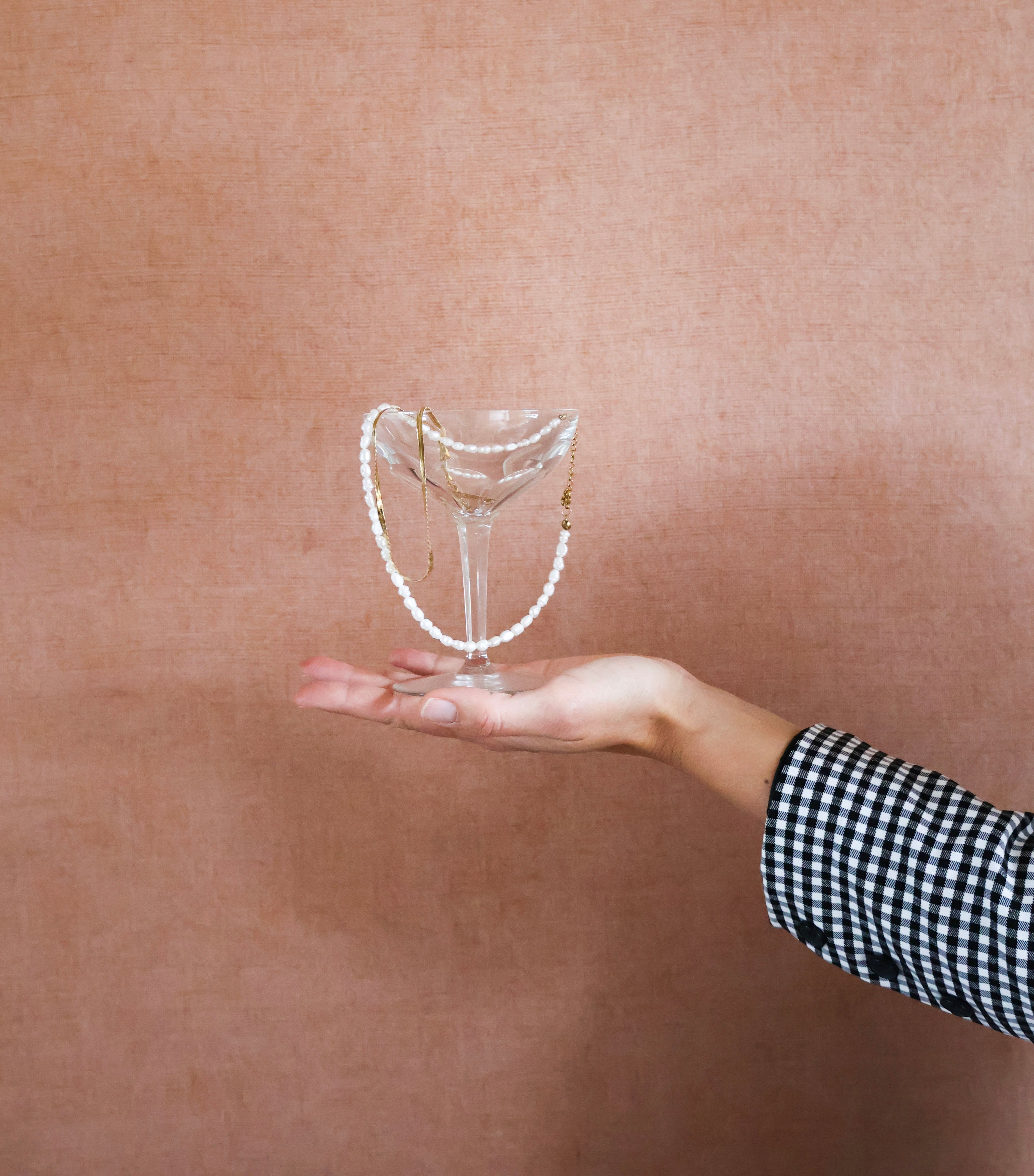 Zoetwaterparelketting met stainless steel sluiting
