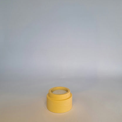 Candle holder yellow