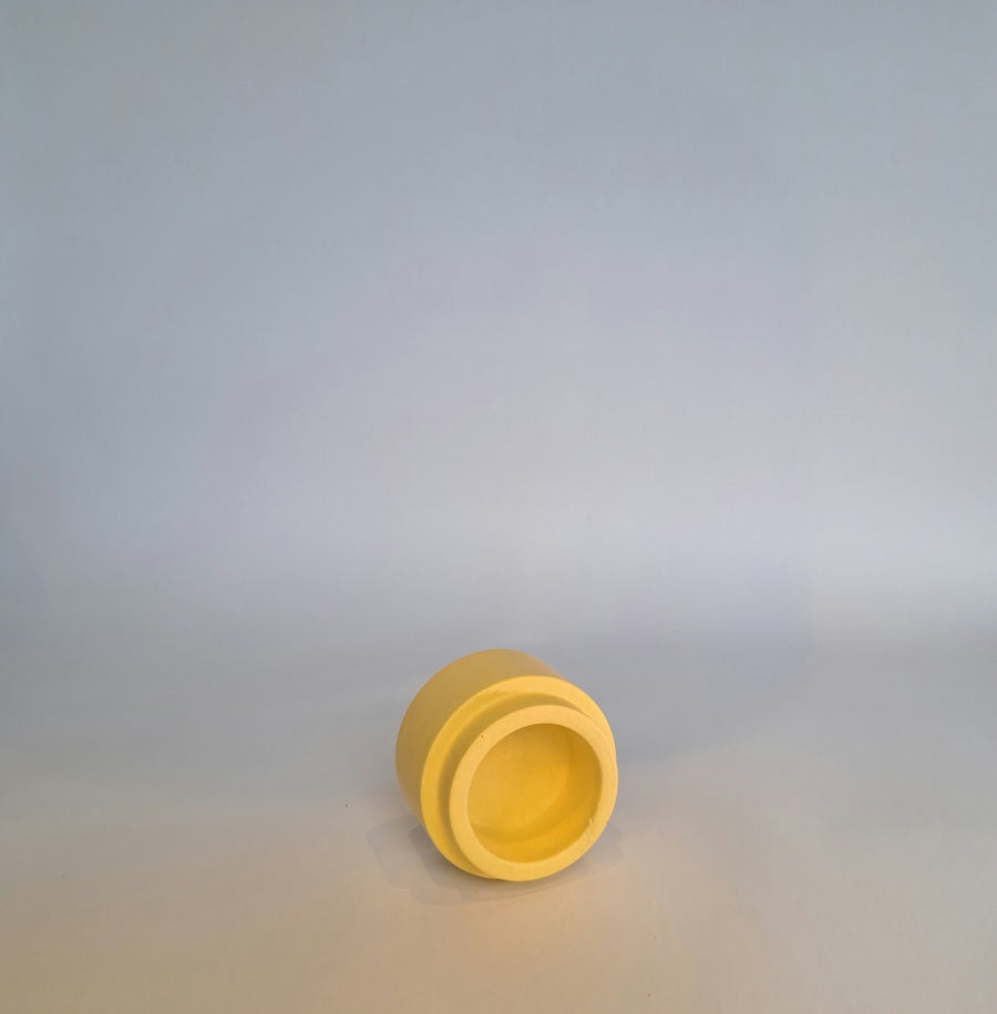 Candle holder yellow