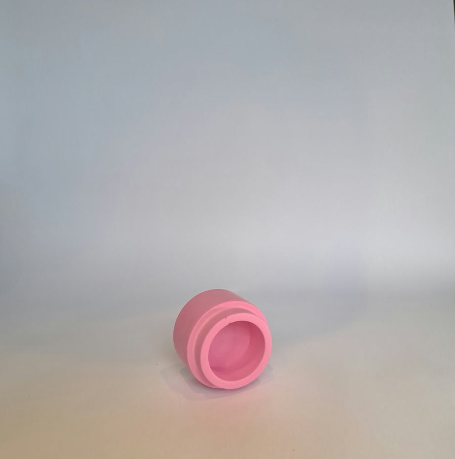 Candle holder hot pink