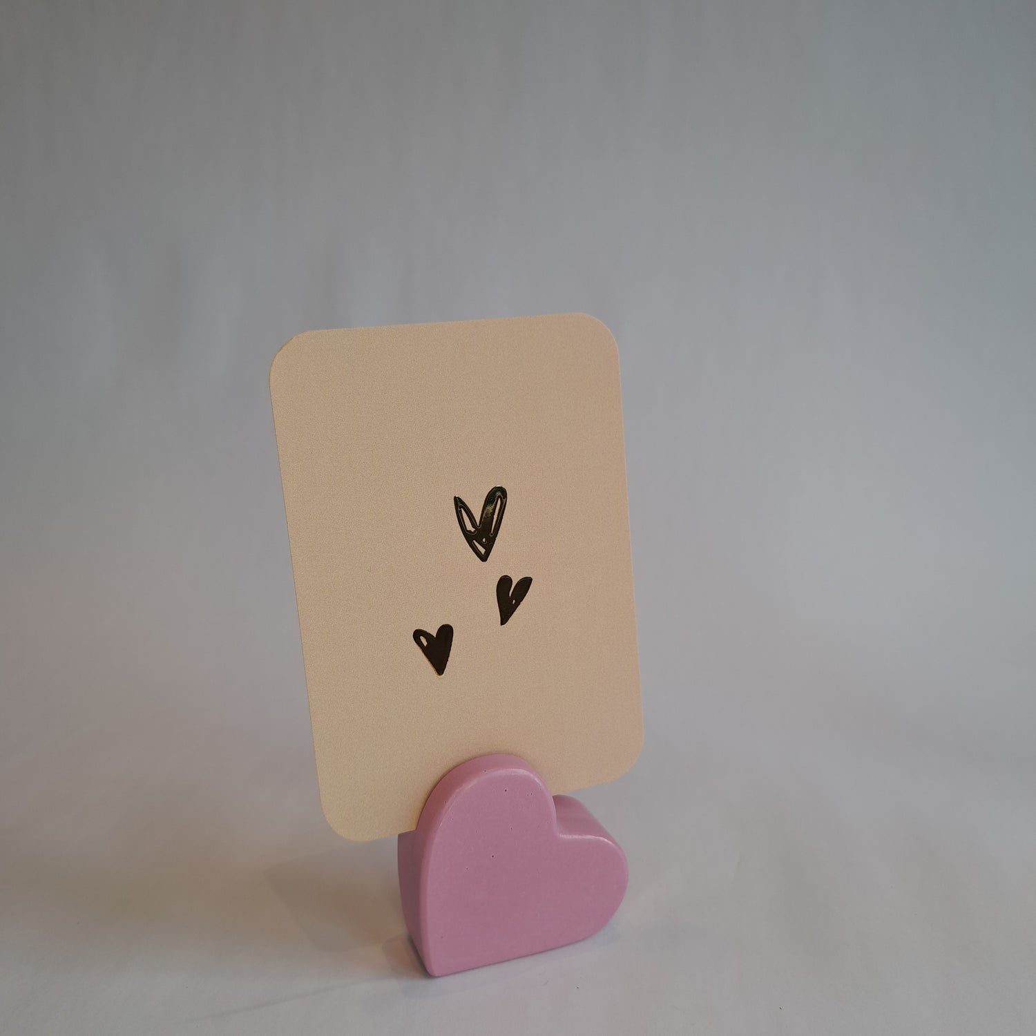 Card holder heart Magenta