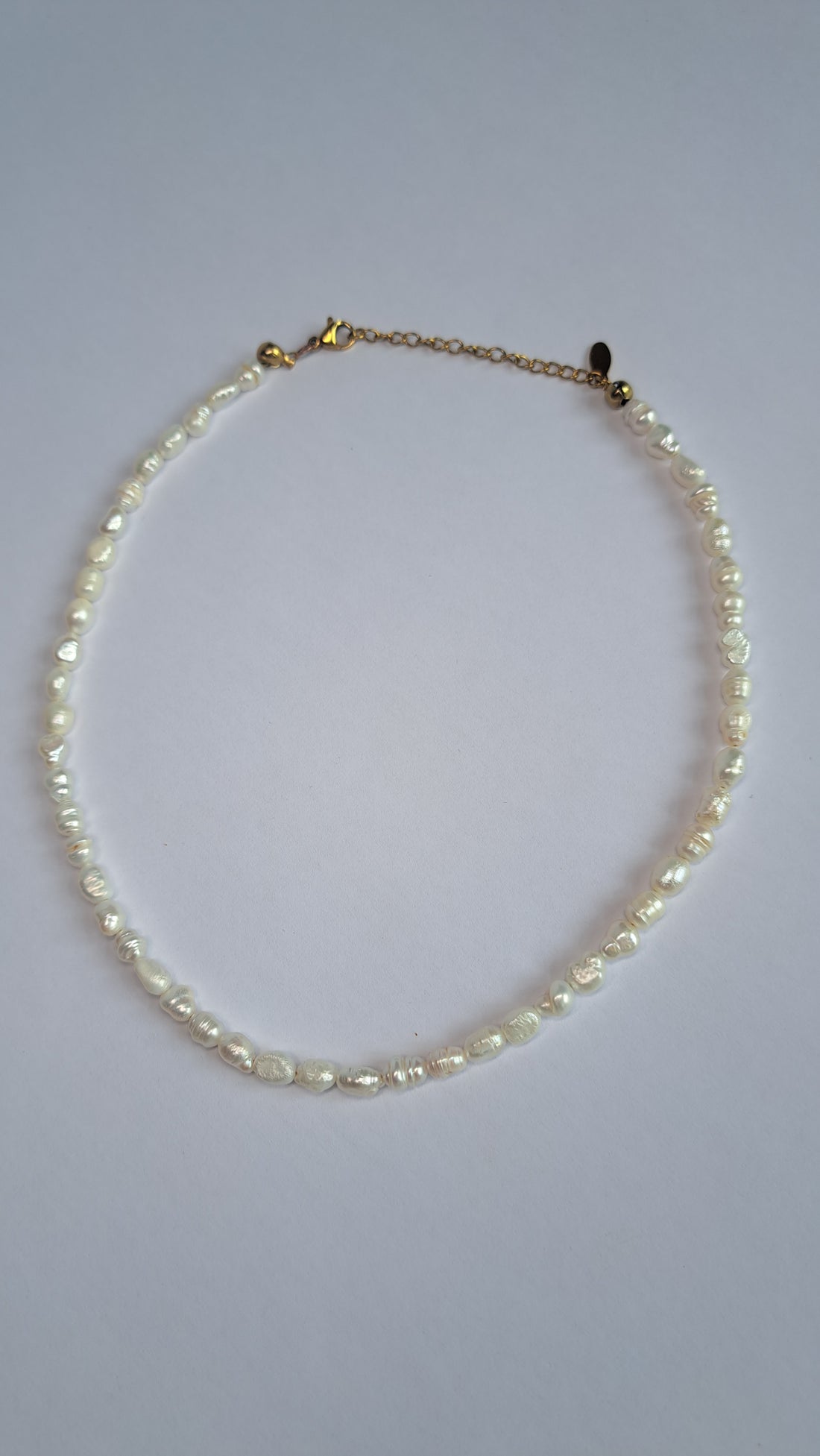Zoetwaterparelketting met stainless steel sluiting