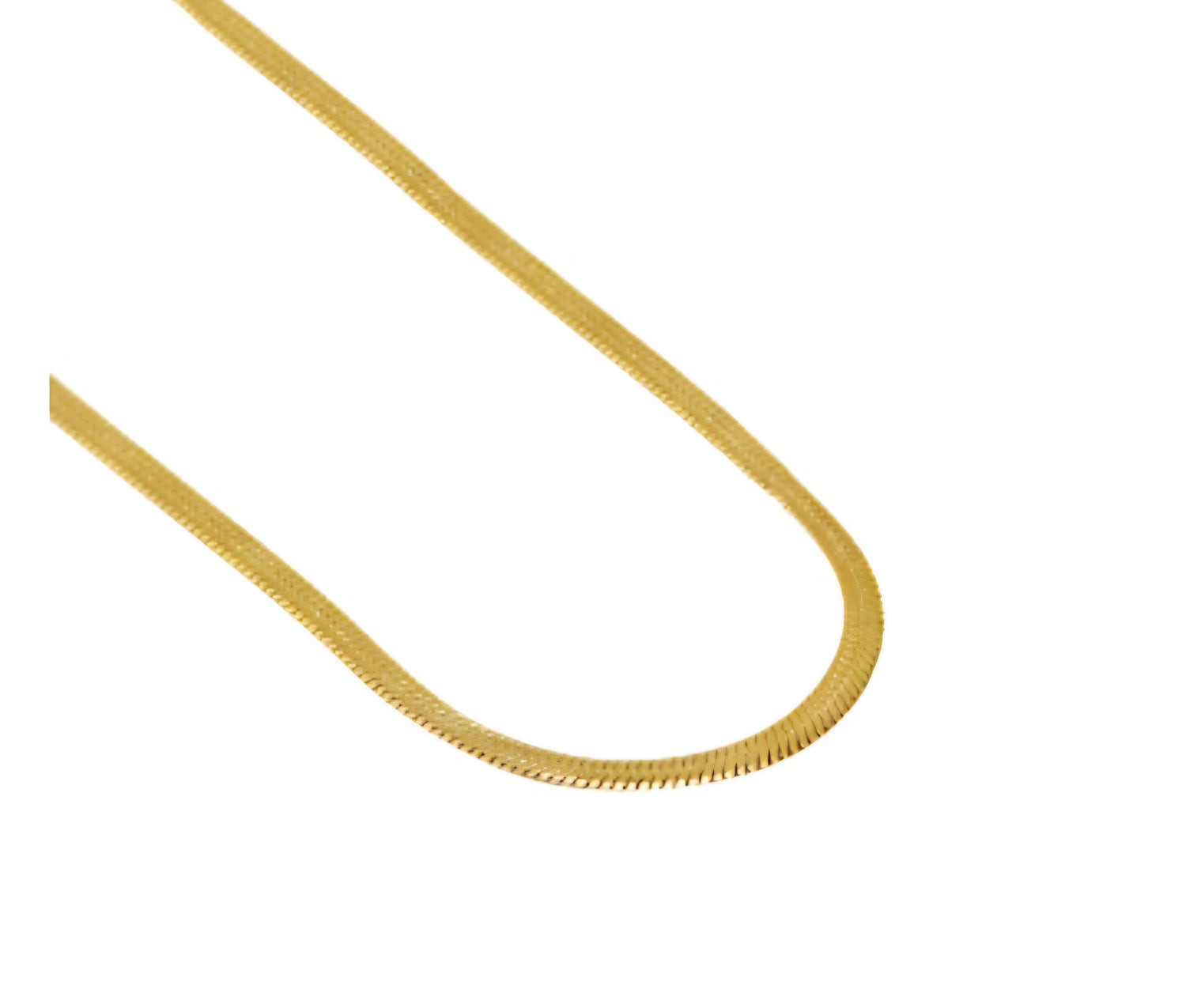 Snake ketting goud van stainless steel